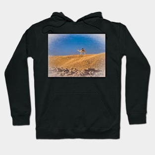 Lone Rider in the Sahara Sands Hoodie